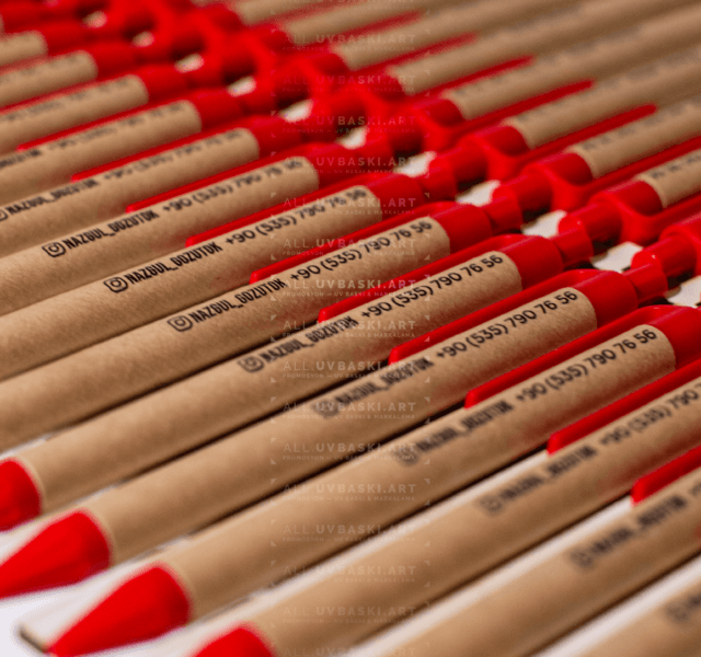 ALL ile UV Baskılı Kraft Kalem – Karton Kalem Üzerine Kusursuz Baskı