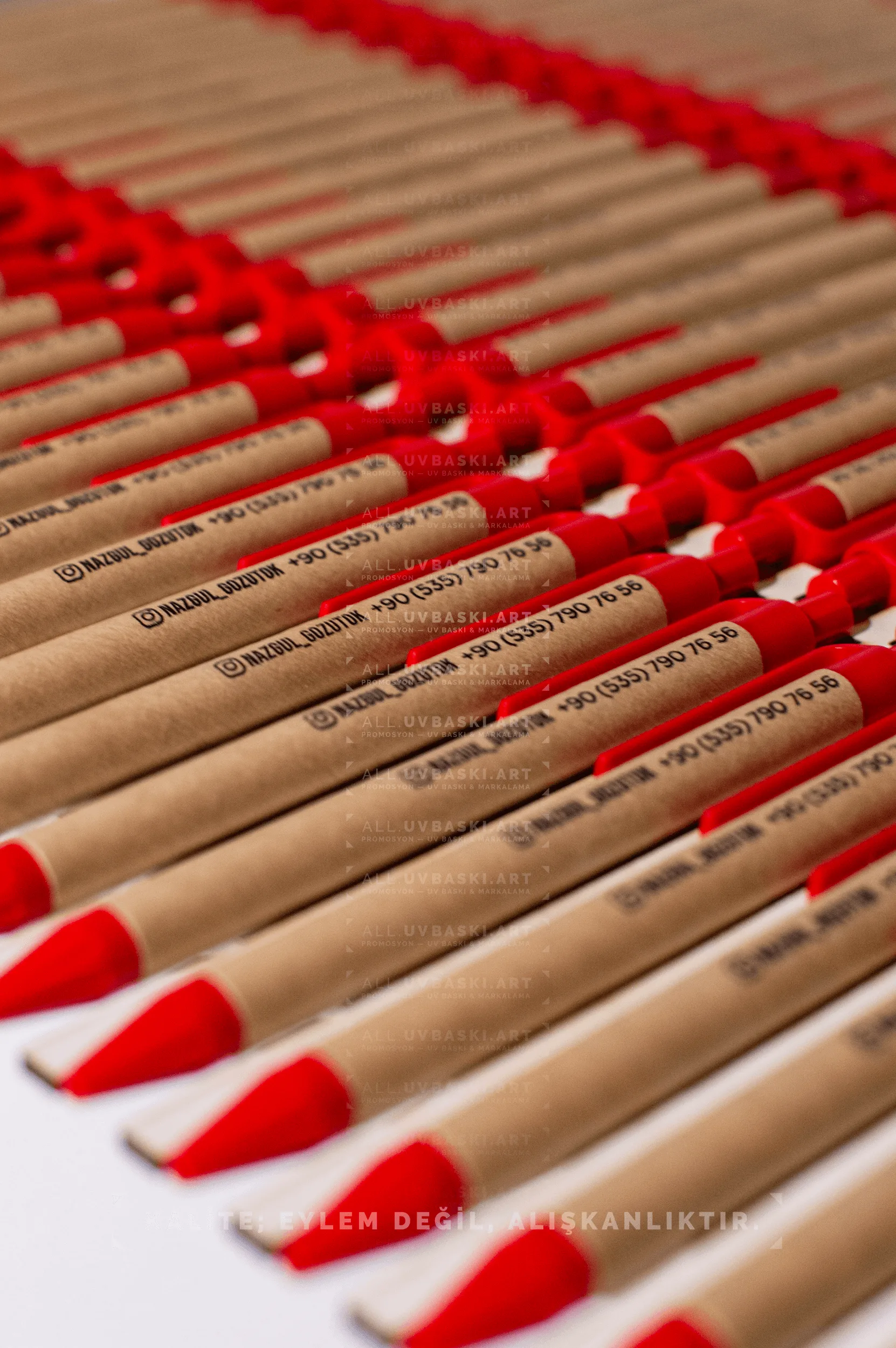 ALL ile UV Baskılı Kraft Kalem &ndash; Karton Kalem &Uuml;zerine Kusursuz Baskı