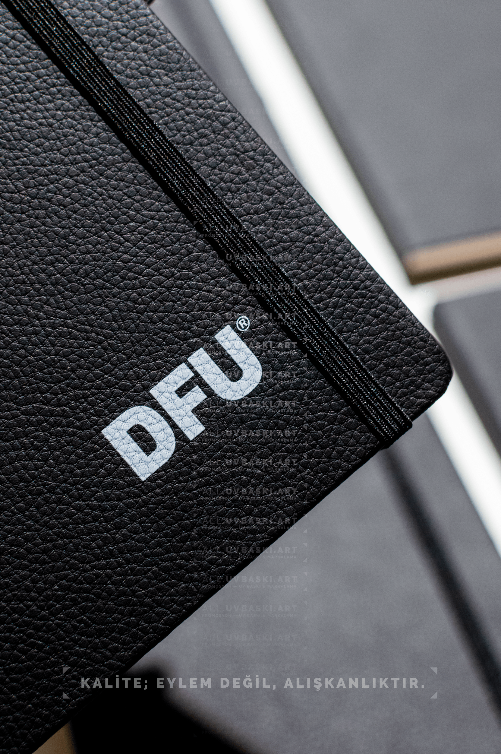 Kişiselleştirilmiş termo deri defter UV baskı