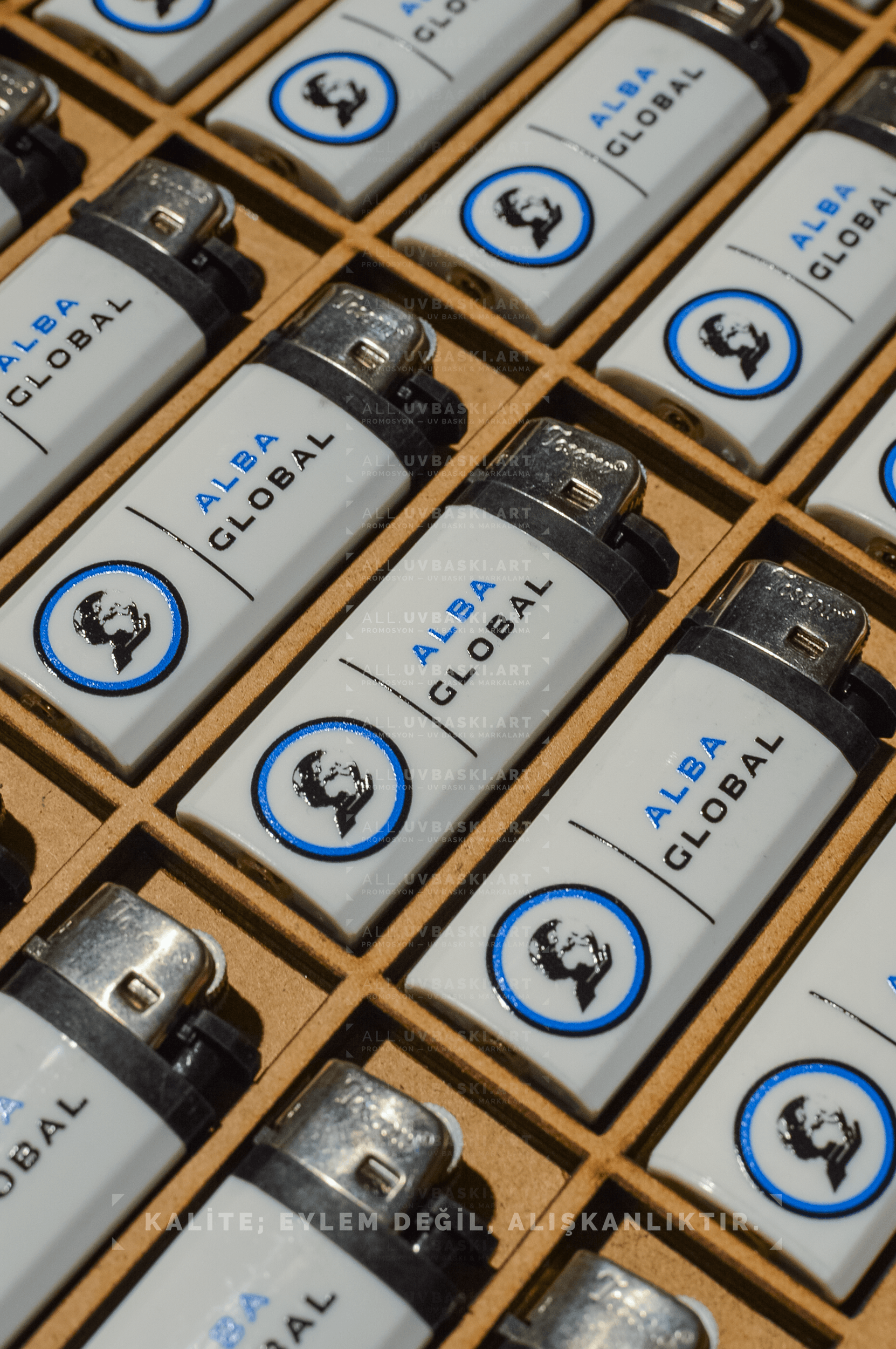 Kampanya özel tasarımlı UV baskılı çakmak