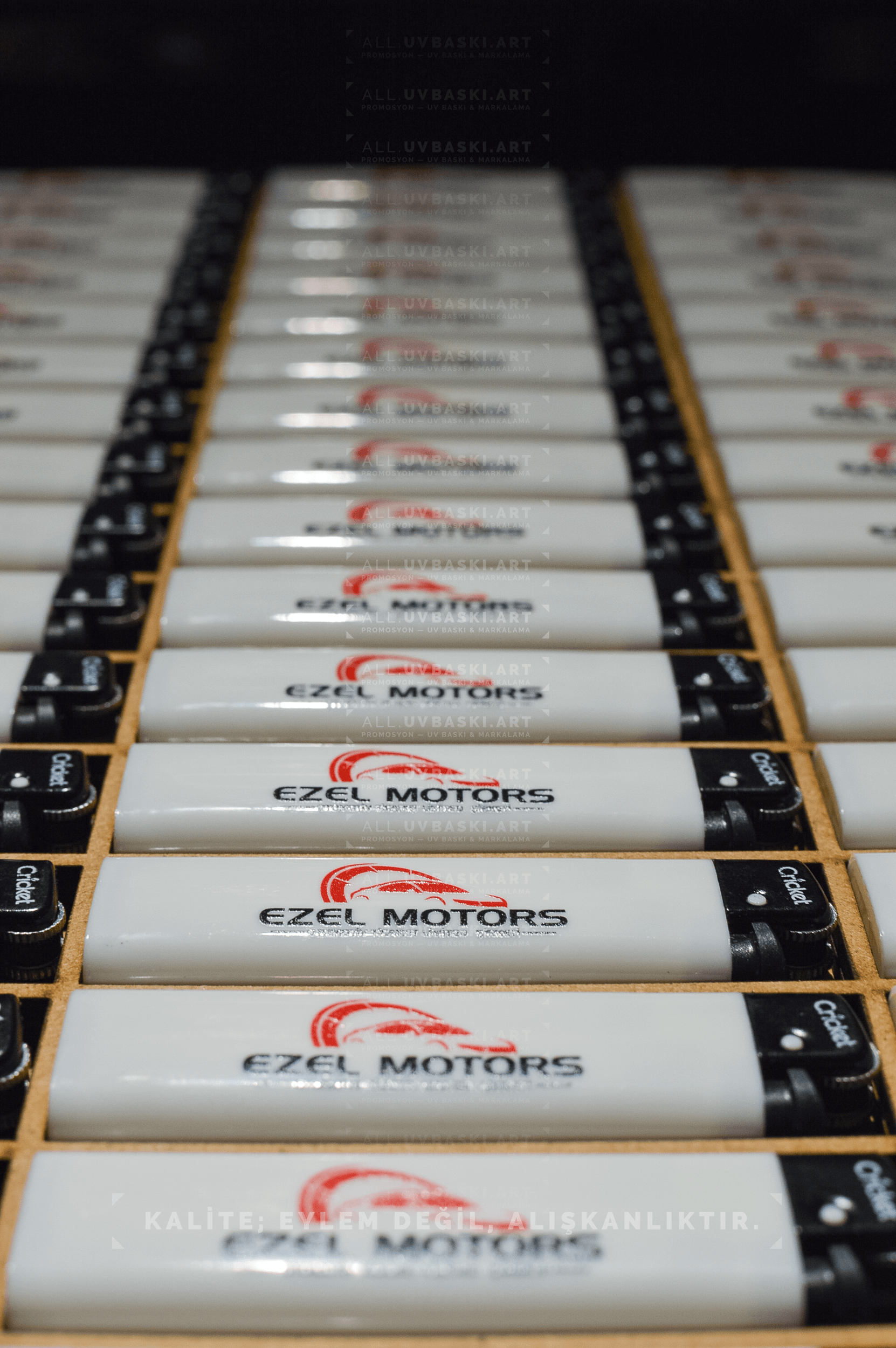 Şirket logosu UV baskılı Cricket çakmak